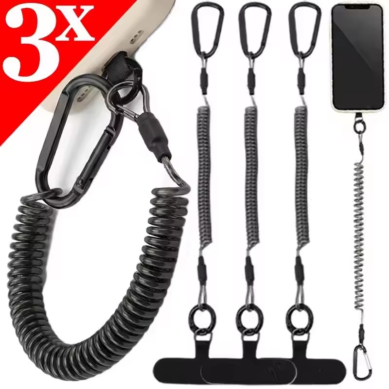 Anti-Lost Flexible Phone Ropes - đánh giá và giá Carabiner Keychain