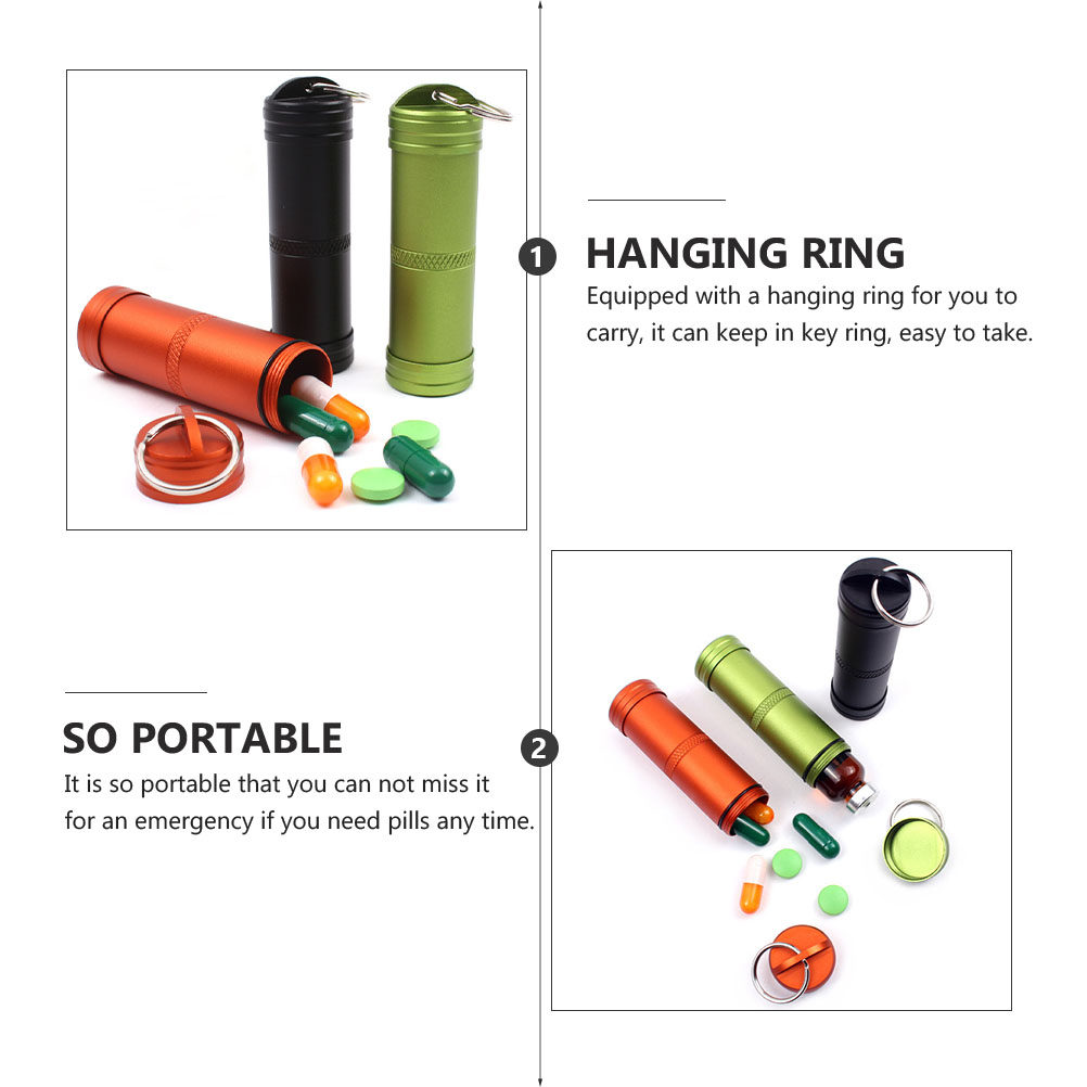 1Pcs Titanium Alloy Waterproof - đánh giá và giá Pill Fob Capsule