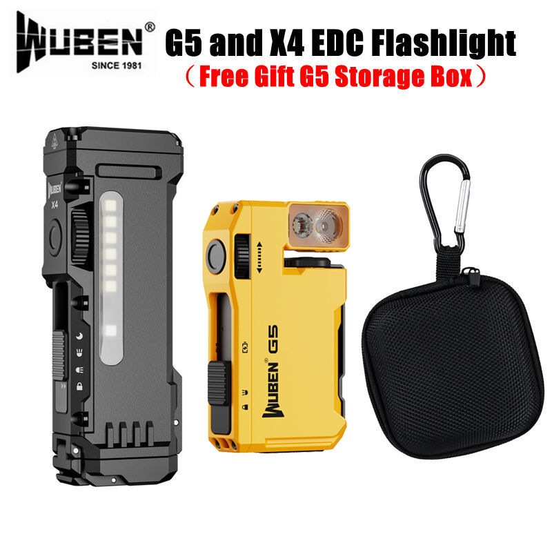 WUBEN G5 & X4 EDC Flashlight R - đánh giá và giá Edc Carry Flashlight