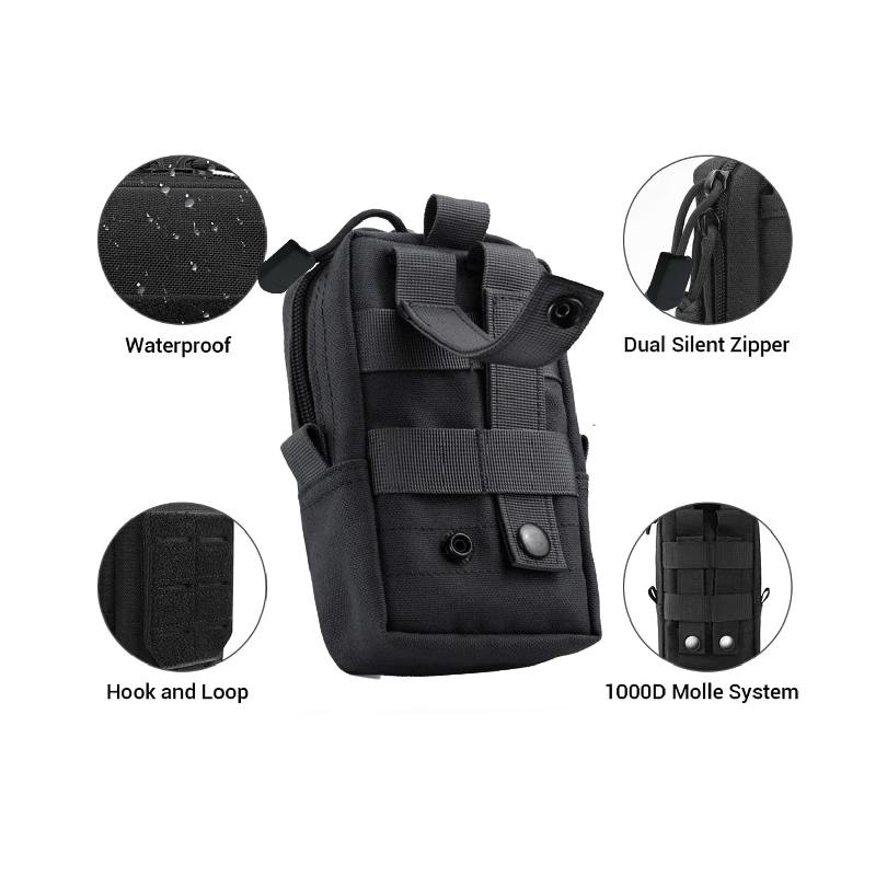 Tactical Molle Pouch Waist Bag - đánh giá và giá Edc Carry Pouch