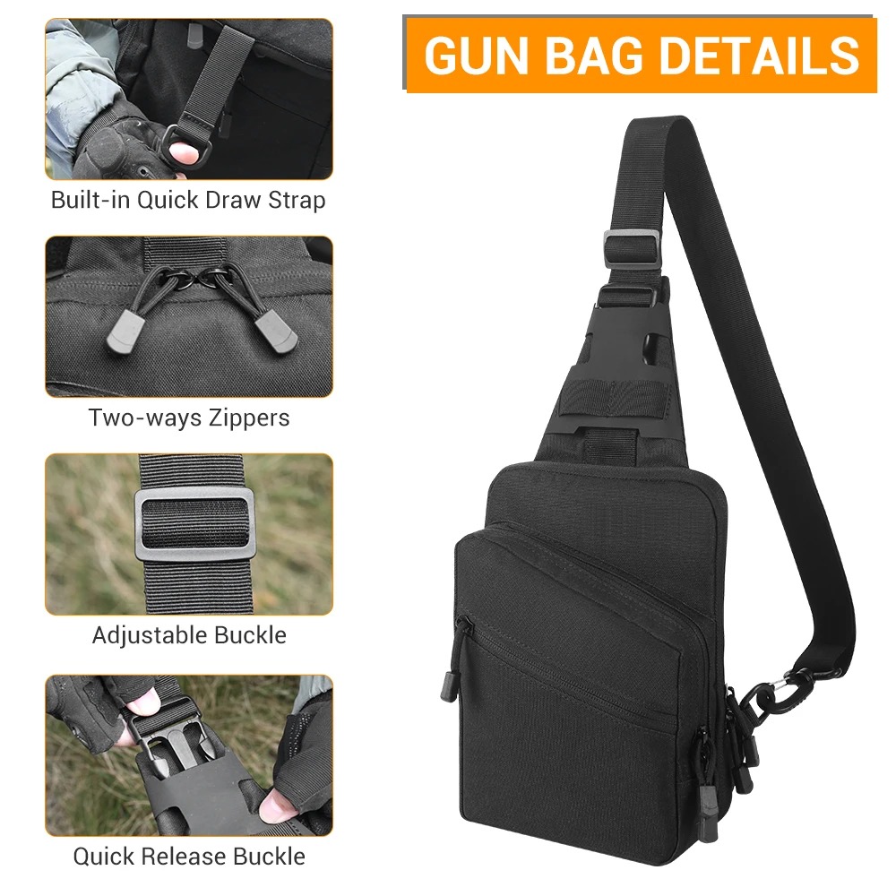 Tactical Pistol Gun Bag Concea - đánh giá và giá Edc Carry Gun