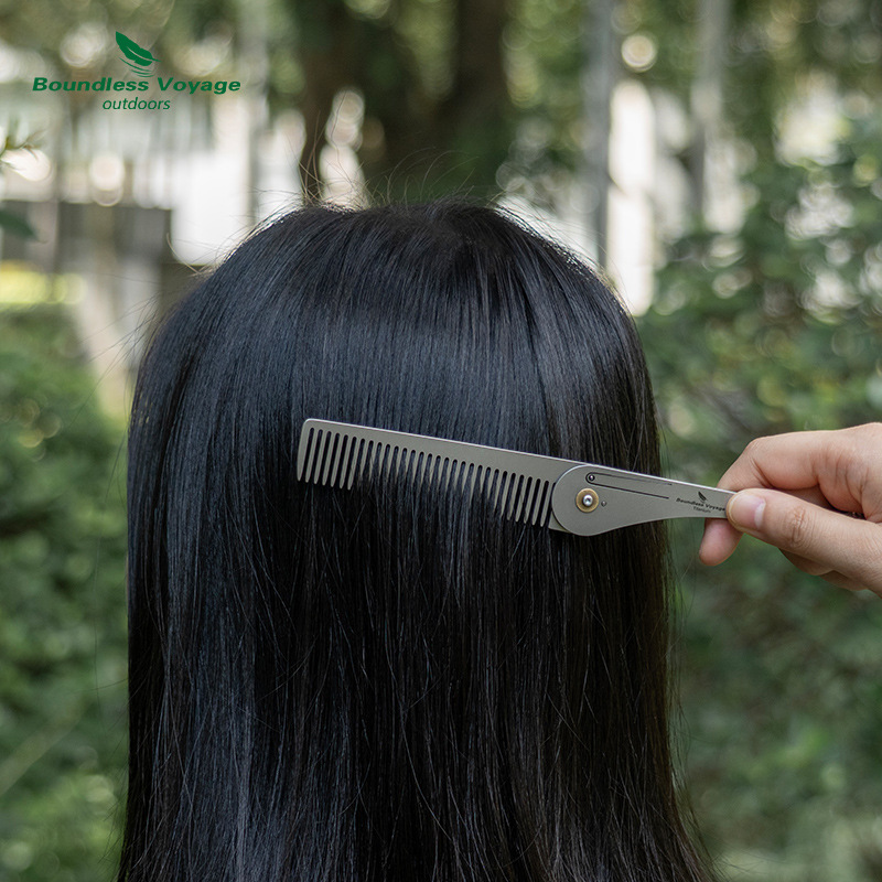 Pure Titanium Foldable Hair Co - đánh giá và giá Comb Pocket Titanium